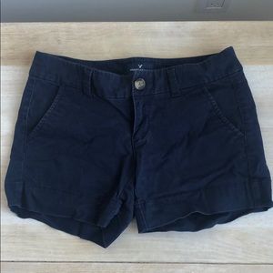 American Eagle Navy MIDI Shorts